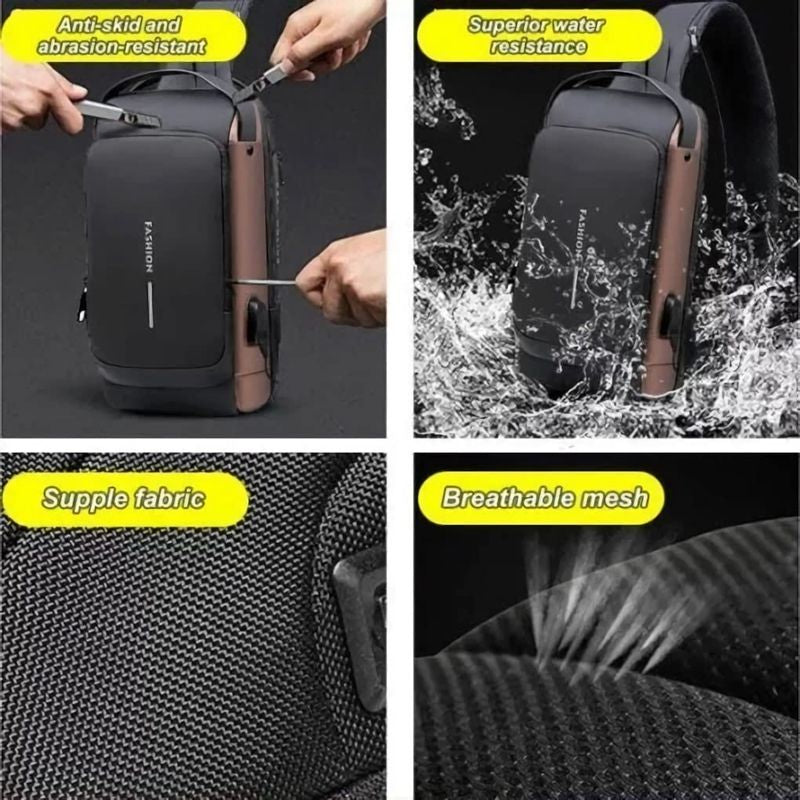 Anti-Theft Mens Chest Bag